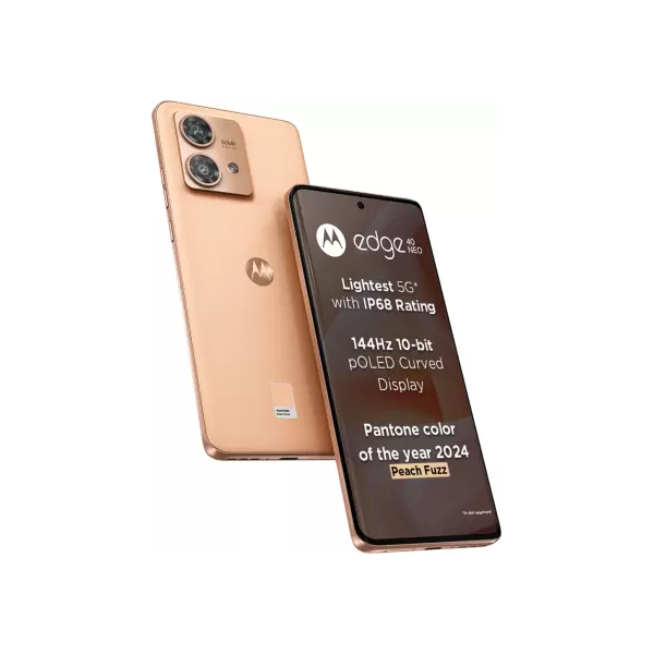 Buy Motorola Edge 40 Neo 8 GB RAM 128 GB Peach Fuzz Mobile - Vasanth and Co